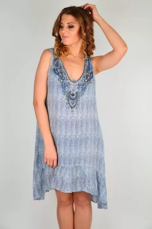 Пляжное платье для женщин в полоску Iconique...